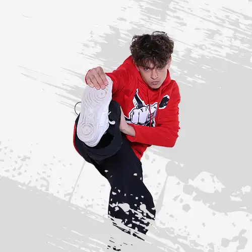 Chłopak tańczący taniec Hip Hop